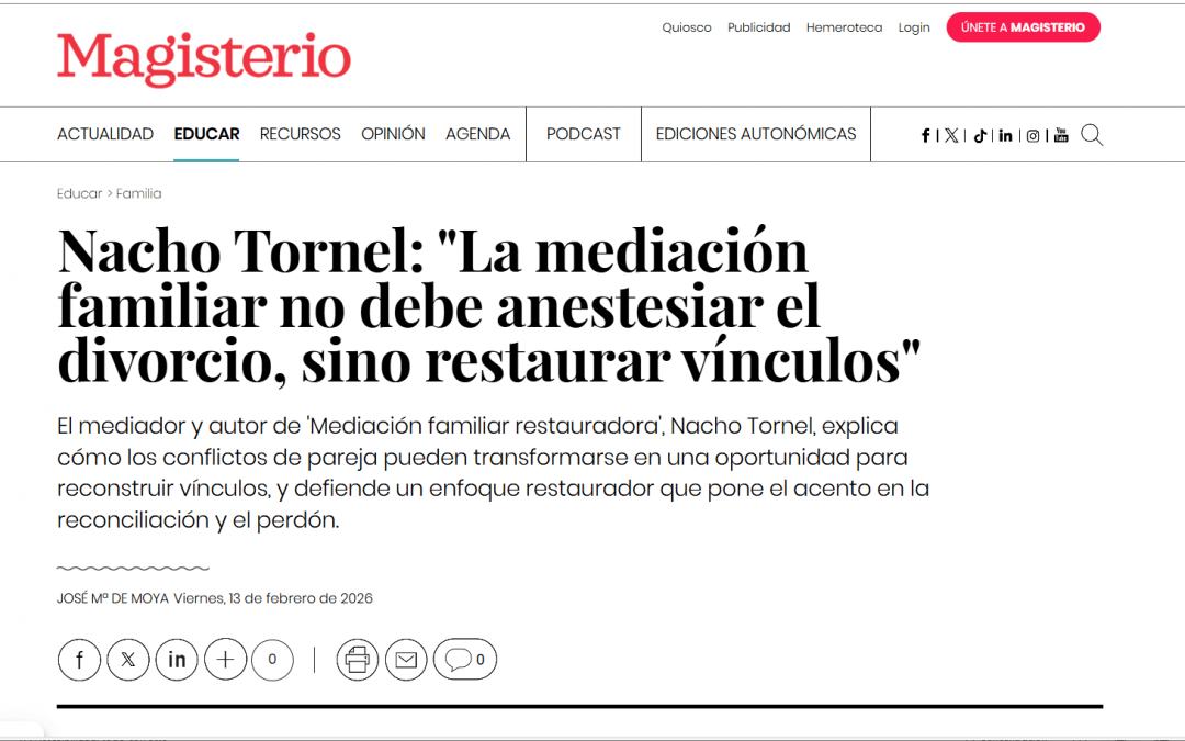 UNA BUENA MEDIACIÓN NO SIRVE PARA ANESTESIAR DIVORCIOS